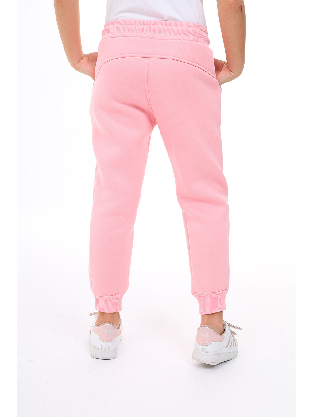 Pembe Kız Çocuk Nakışlı Eşofman Alt-5