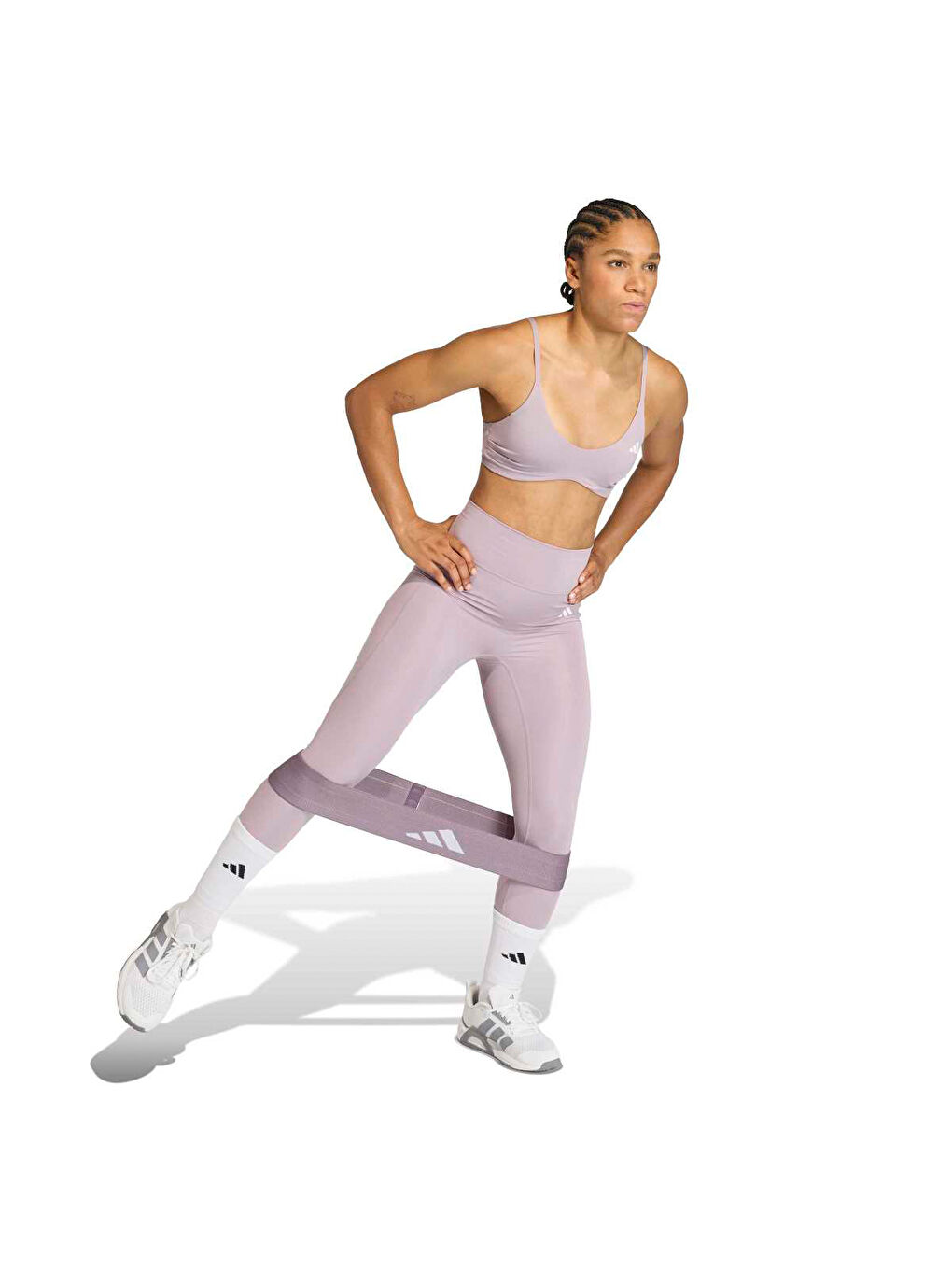 Optime Essentials Ön Dikişsiz Kadın Pembe Tayt-3