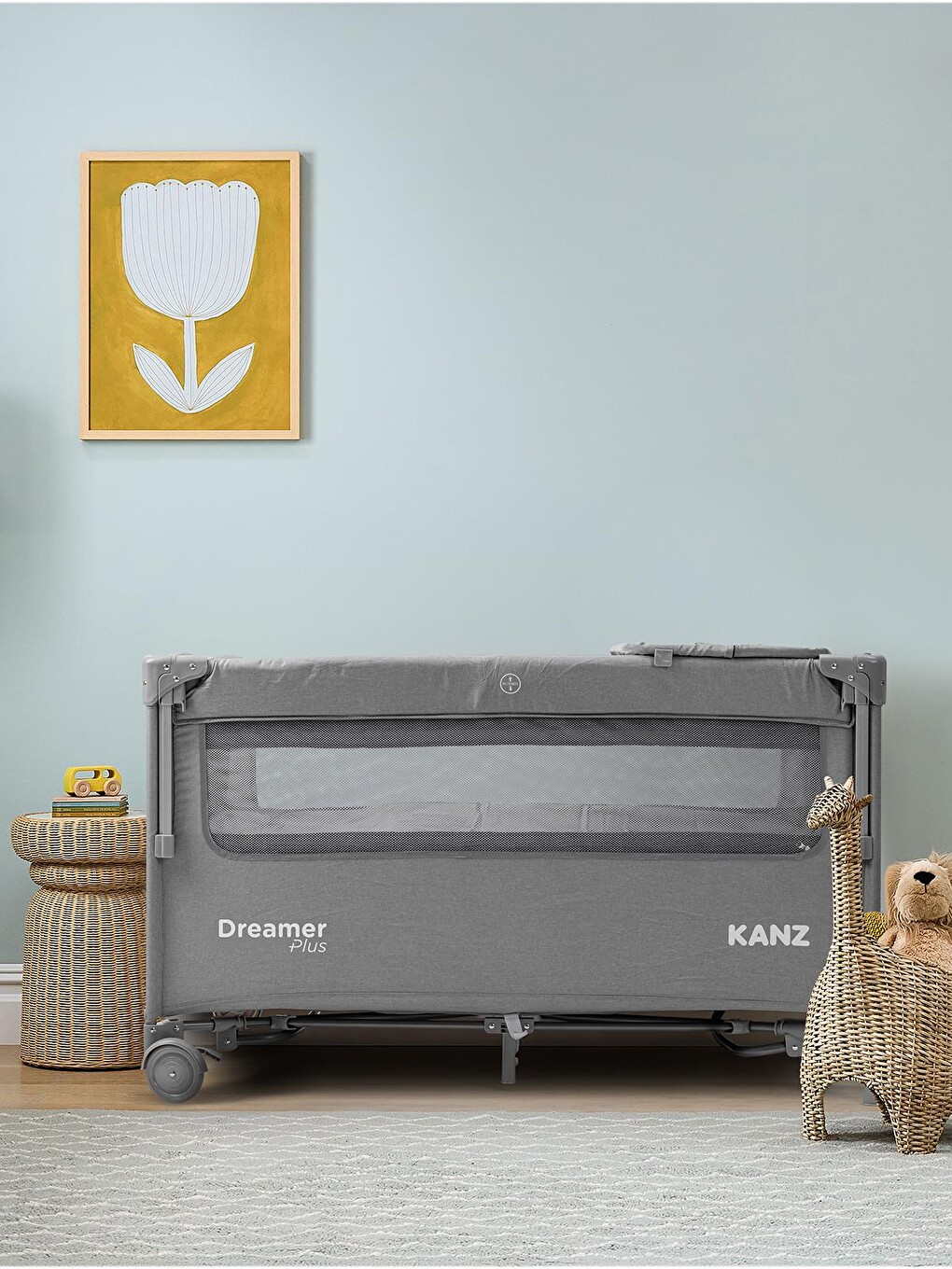 Dreamer Plus Anne Yanı Oyun Parkı 70x120 Cm - Gri-11