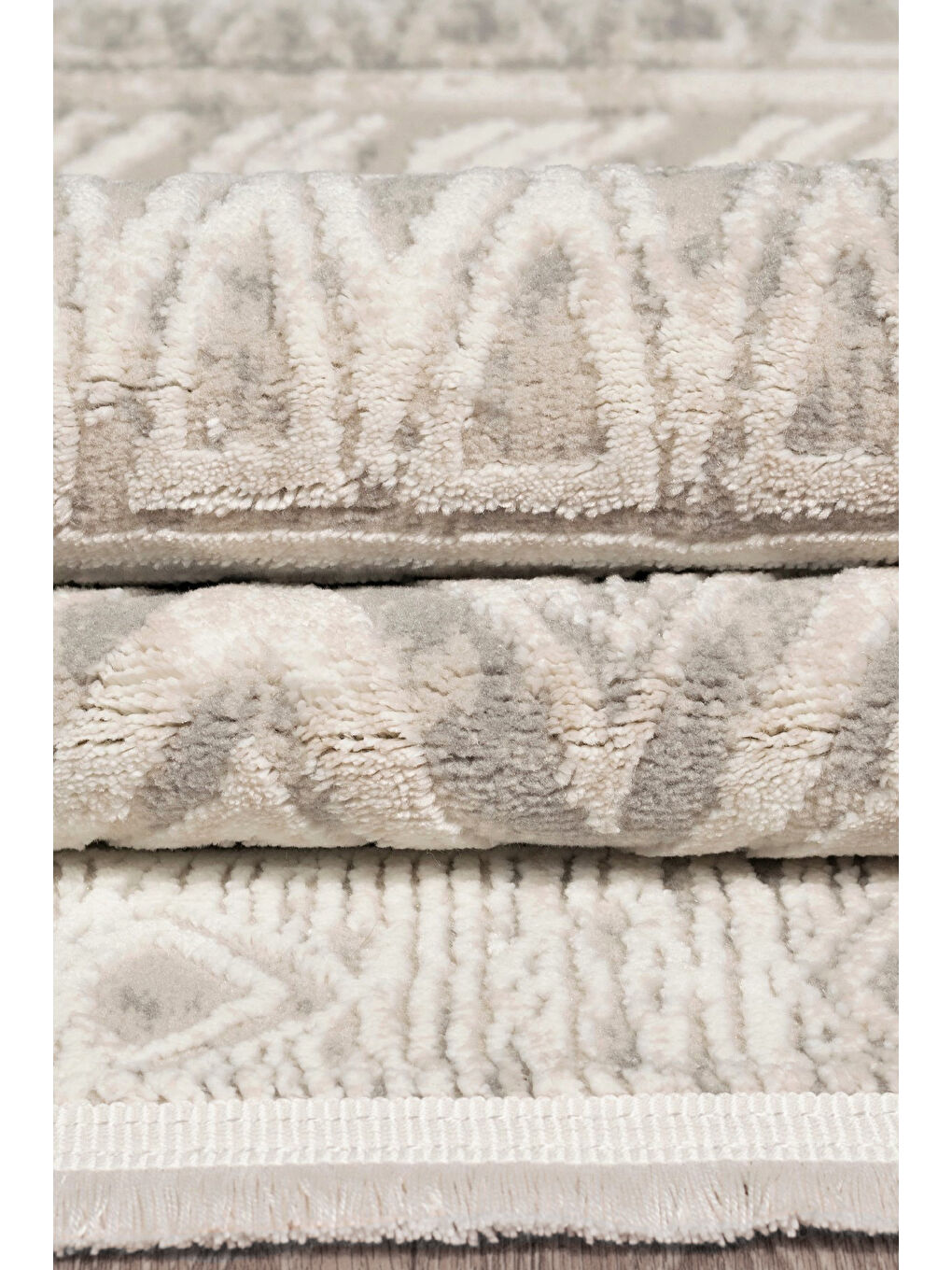 Bej Leo 2970 Modern Dokuma Halı-80x150-2