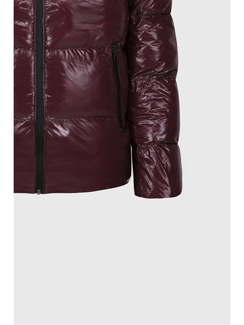 Erkek Bordo Standart Fit Soğuk Geçirmez Casual Şişme Mont-9