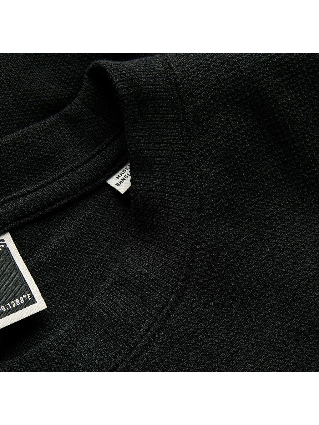 Tarmac Fabric Crew Neck Erkek Siyah Yuvarlak Yaka Tişört-1