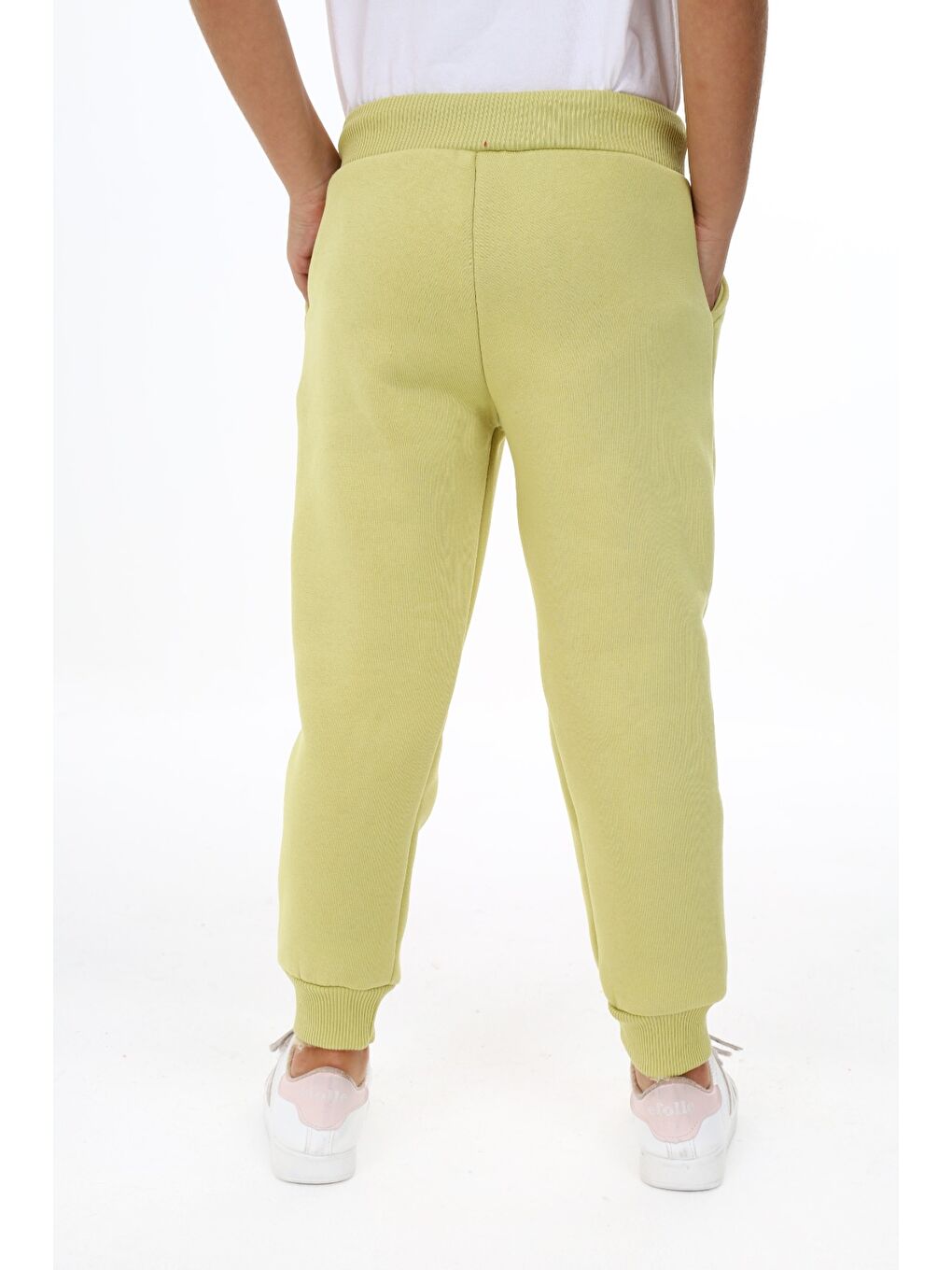 Yeşil Kız Çocuk Nakışlı Eşofman Alt-2