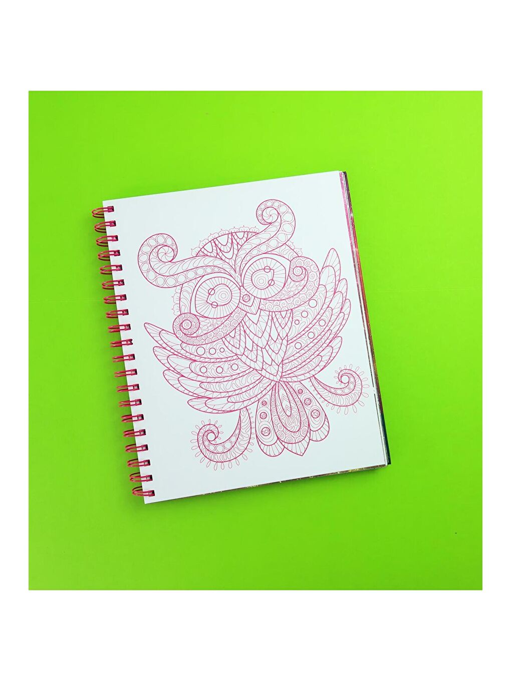 Pop Girl Boyama Kitabı – 60 Sayfa Spiral Defter – Karakter ve Mandala Desenli Boyama Kitabı-2