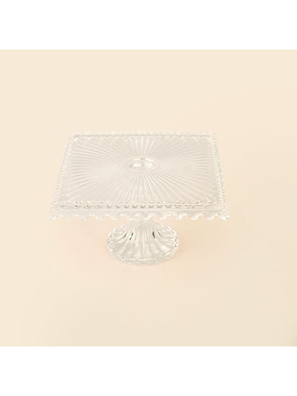 Renksiz Damla Kare Stant - Şeffaf - 18x11 cm-2