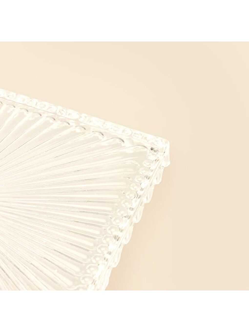 Renksiz Damla Kare Stant - Şeffaf - 18x11 cm-3