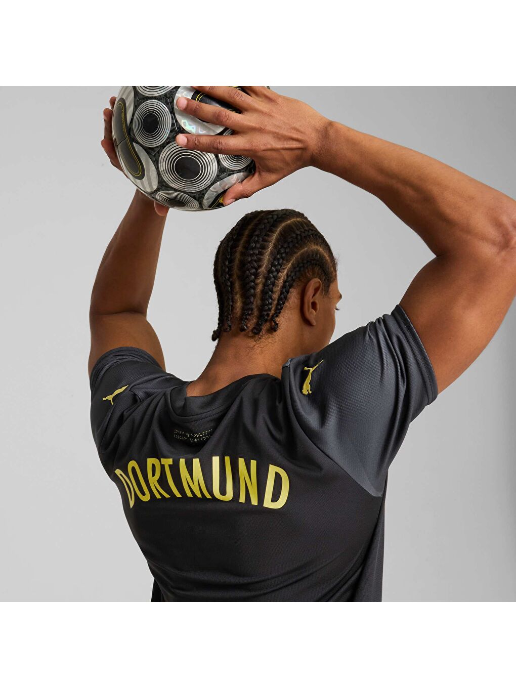 Siyah Borussia Dortmund 24/25 Erkek Deplasman Forması
