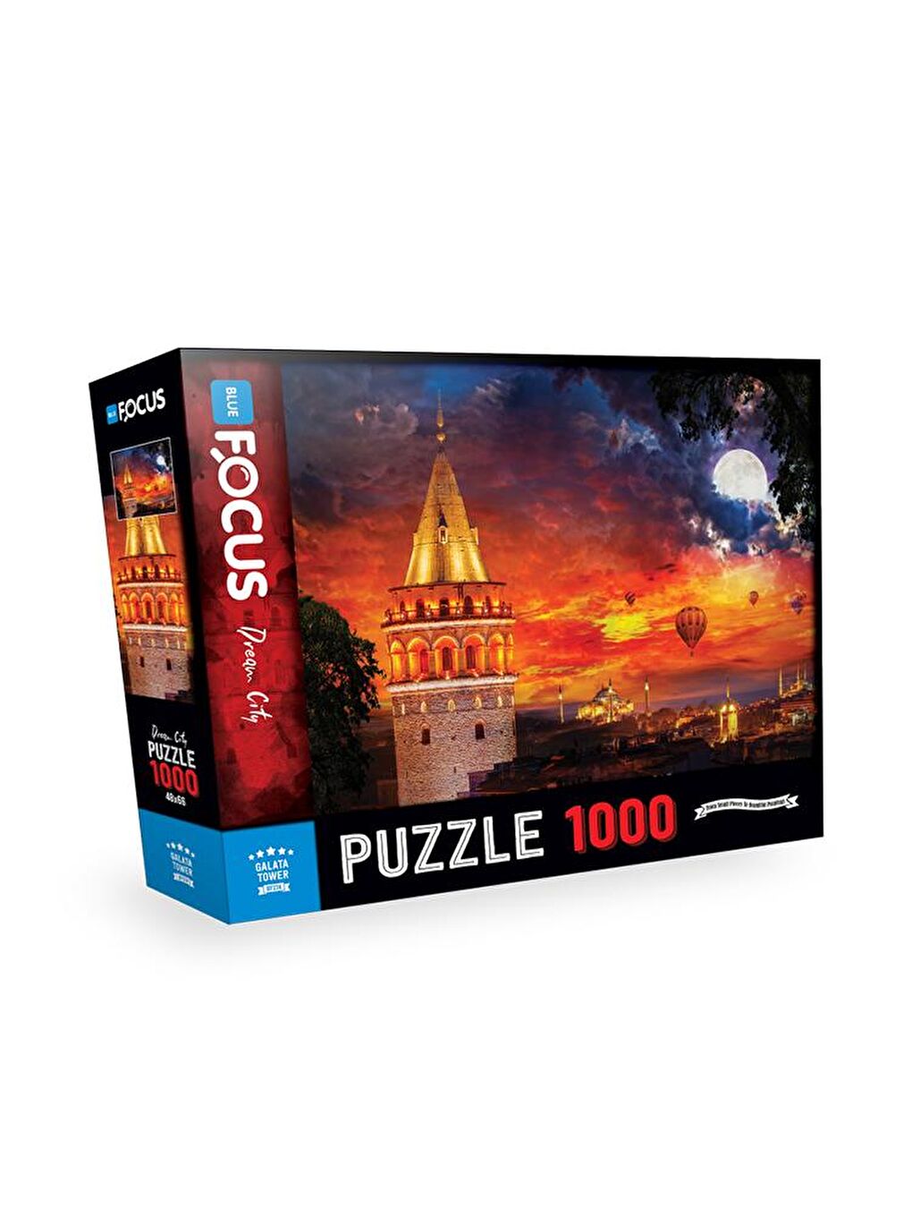 Blue Focus Karışık 1000 Parça Puzzle - Galata Kulesi (Galata Tower) - 1