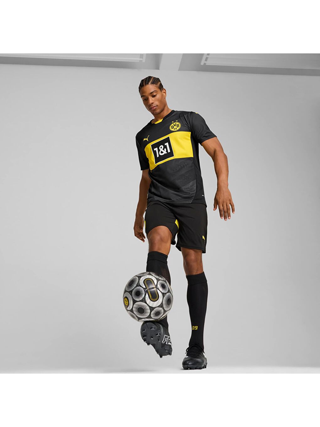 Siyah Borussia Dortmund 24/25 Erkek Deplasman Forması-2