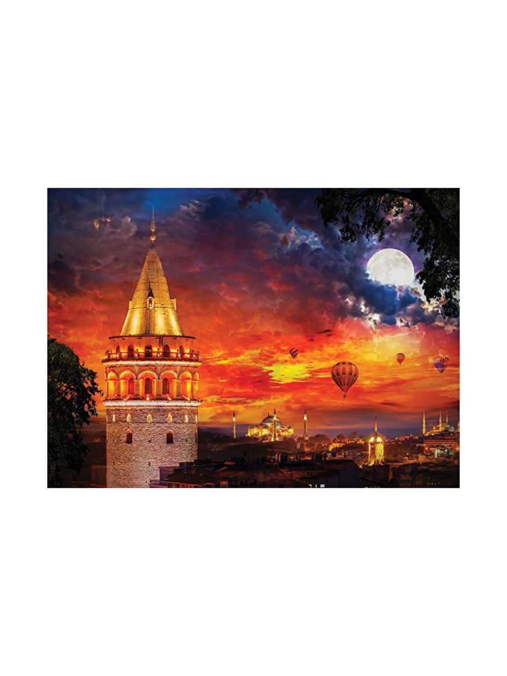 Blue Focus Karışık 1000 Parça Puzzle - Galata Kulesi (Galata Tower) - 3