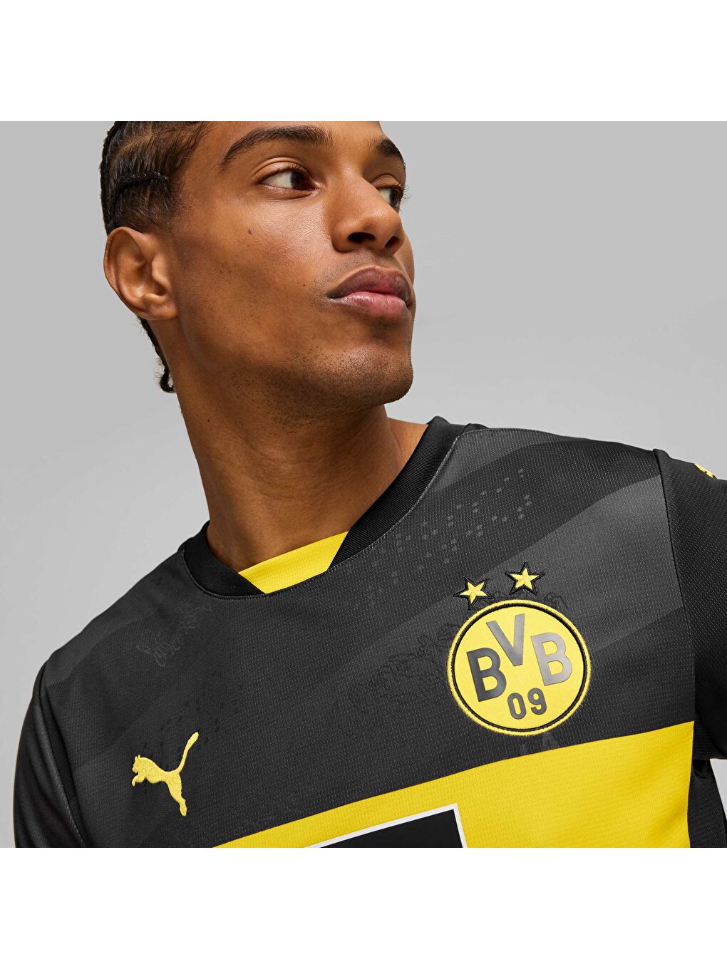 Siyah Borussia Dortmund 24/25 Erkek Deplasman Forması-3