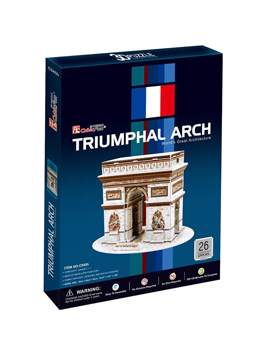 Cubic Fun Karışık 3D 26 Parça Puzzle Triumphal Arch - 5