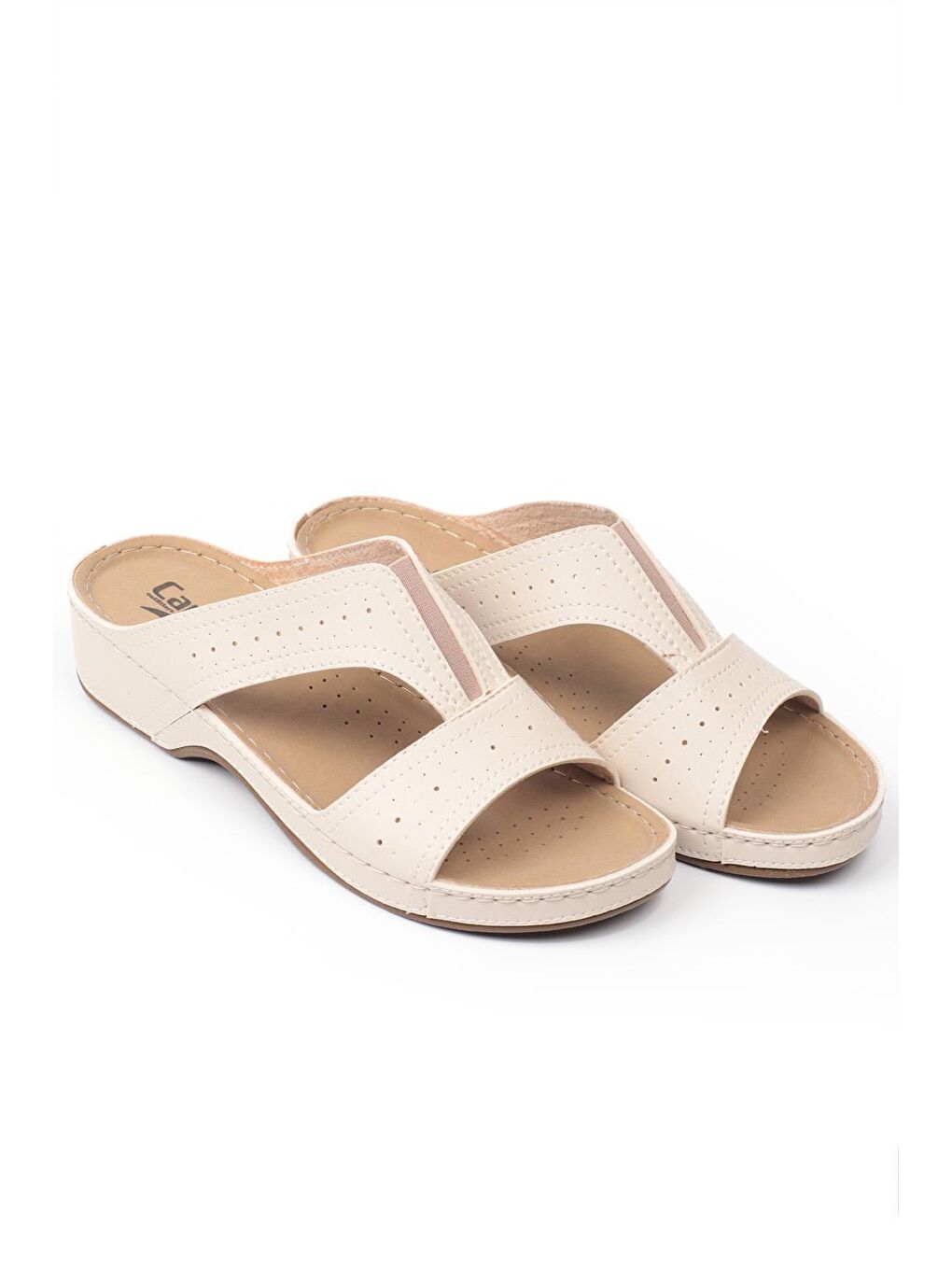 Bej Z0426 Kadın Konfor Anatomic Terlik-1
