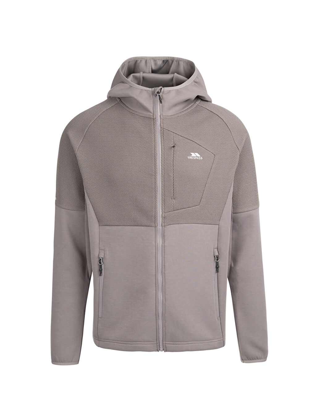 Gri Bani - Active Top Erkek Outdoor Fermuarlı Kapüşonlu Sweatshirt