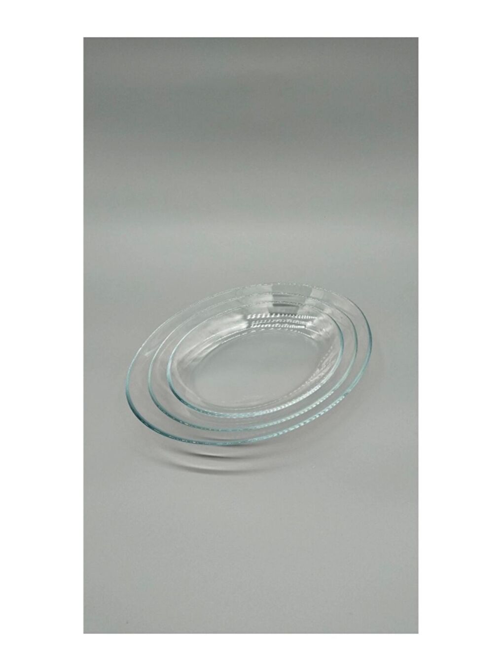 Renksiz Invitation Tabak Seti 29-25-21cm 3 lü 96501