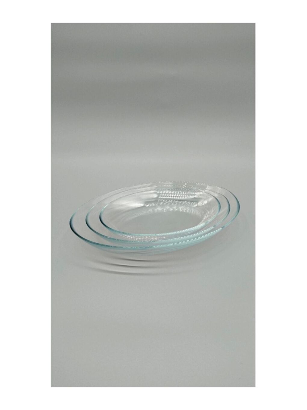 Renksiz Invitation Tabak Seti 29-25-21cm 3 lü 96501-1