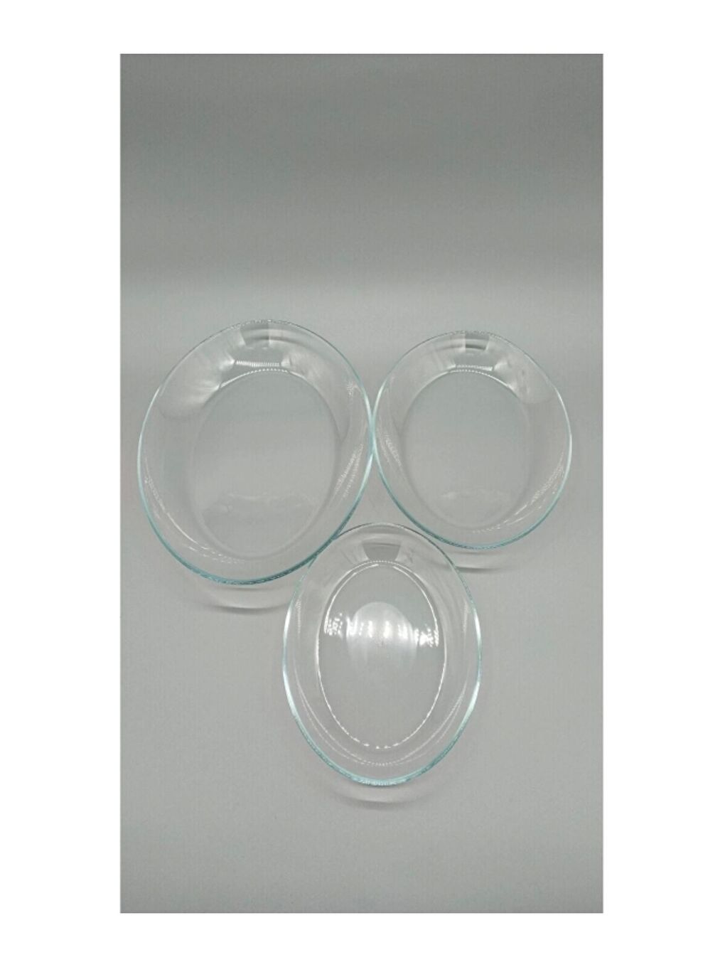 Renksiz Invitation Tabak Seti 29-25-21cm 3 lü 96501-2