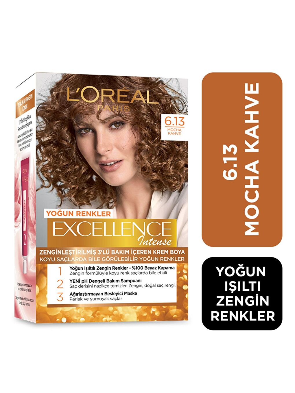 L'Oreal Paris Kahverengi Excellence Intense Saç Boyası  6.13 Mocha Kahve