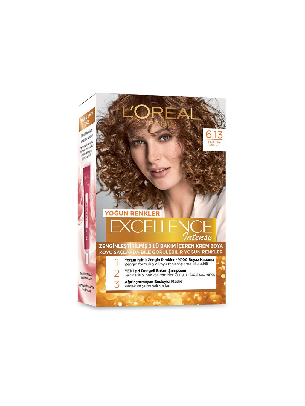 L'Oreal Paris Kahverengi Excellence Intense Saç Boyası  6.13 Mocha Kahve - 1