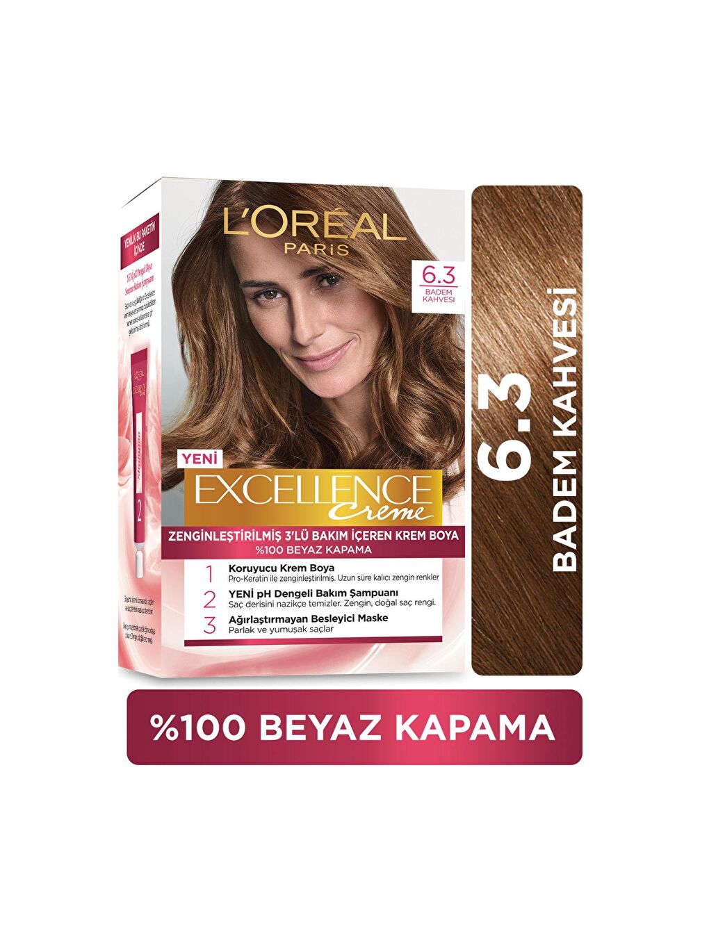 Excellence Creme Saç Boyası 6.30 Badem Kahvesi