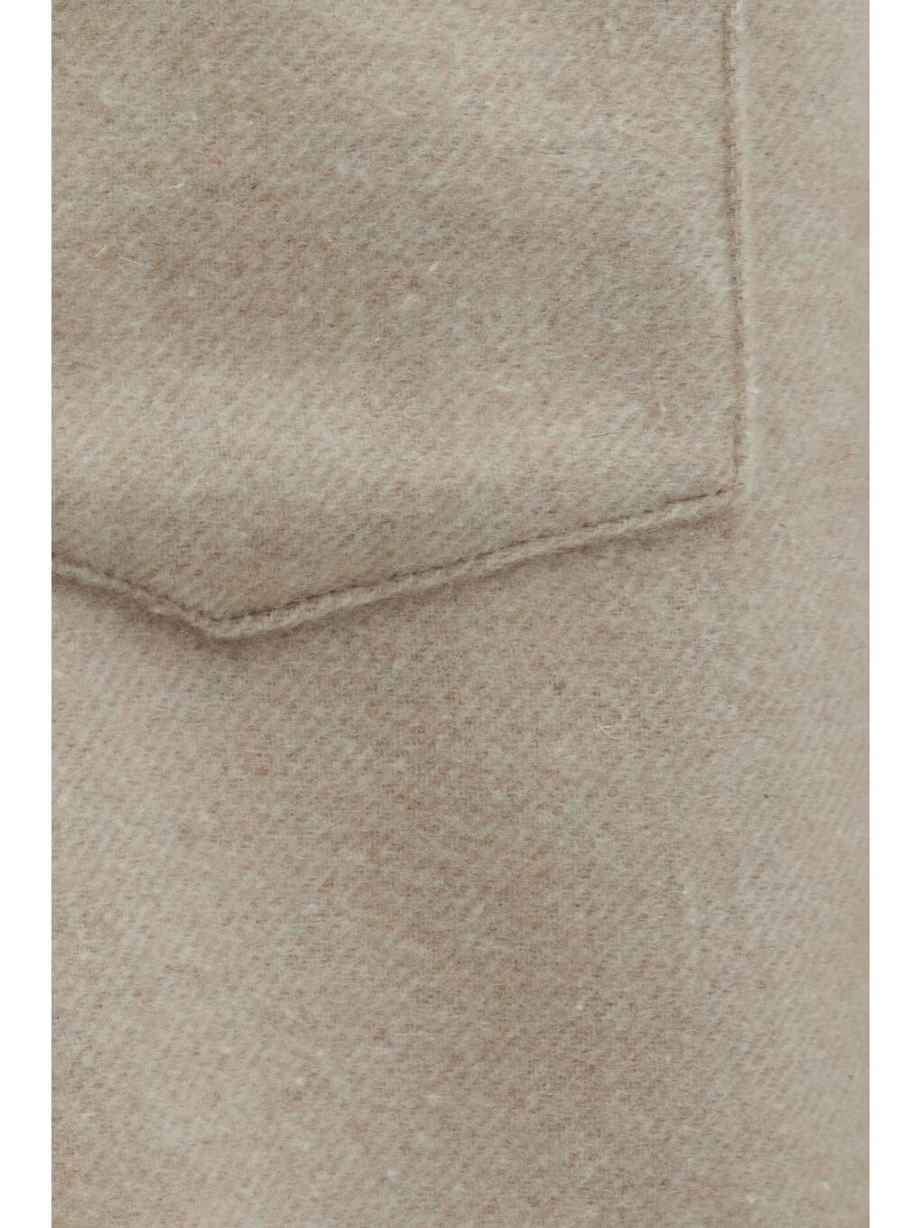 Erkek Regular Fit Klasik Kesim Düz Cepli Koyu Bej Oduncu Gömlek-5