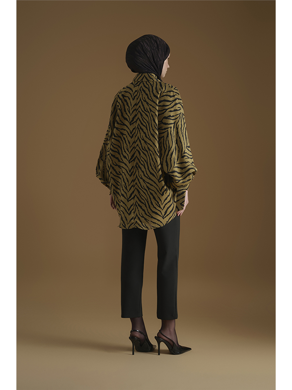 Jakarlı Tunik Yağ Yeşili-3