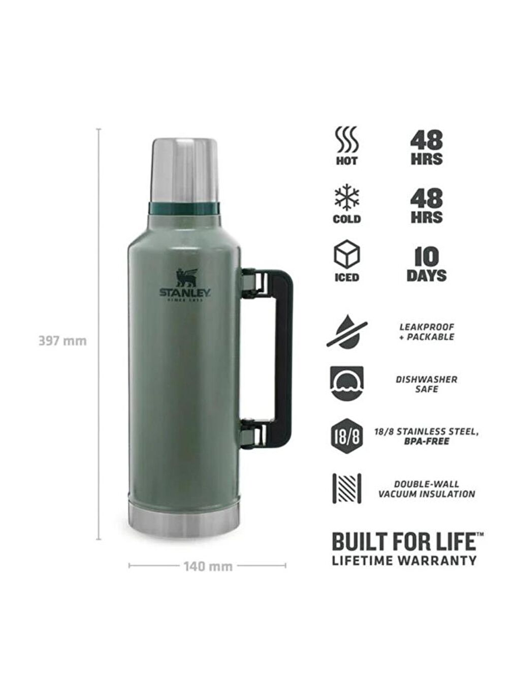 Classıc Legendary Termos 2,3 L 10-07935-044 Yeşil-3