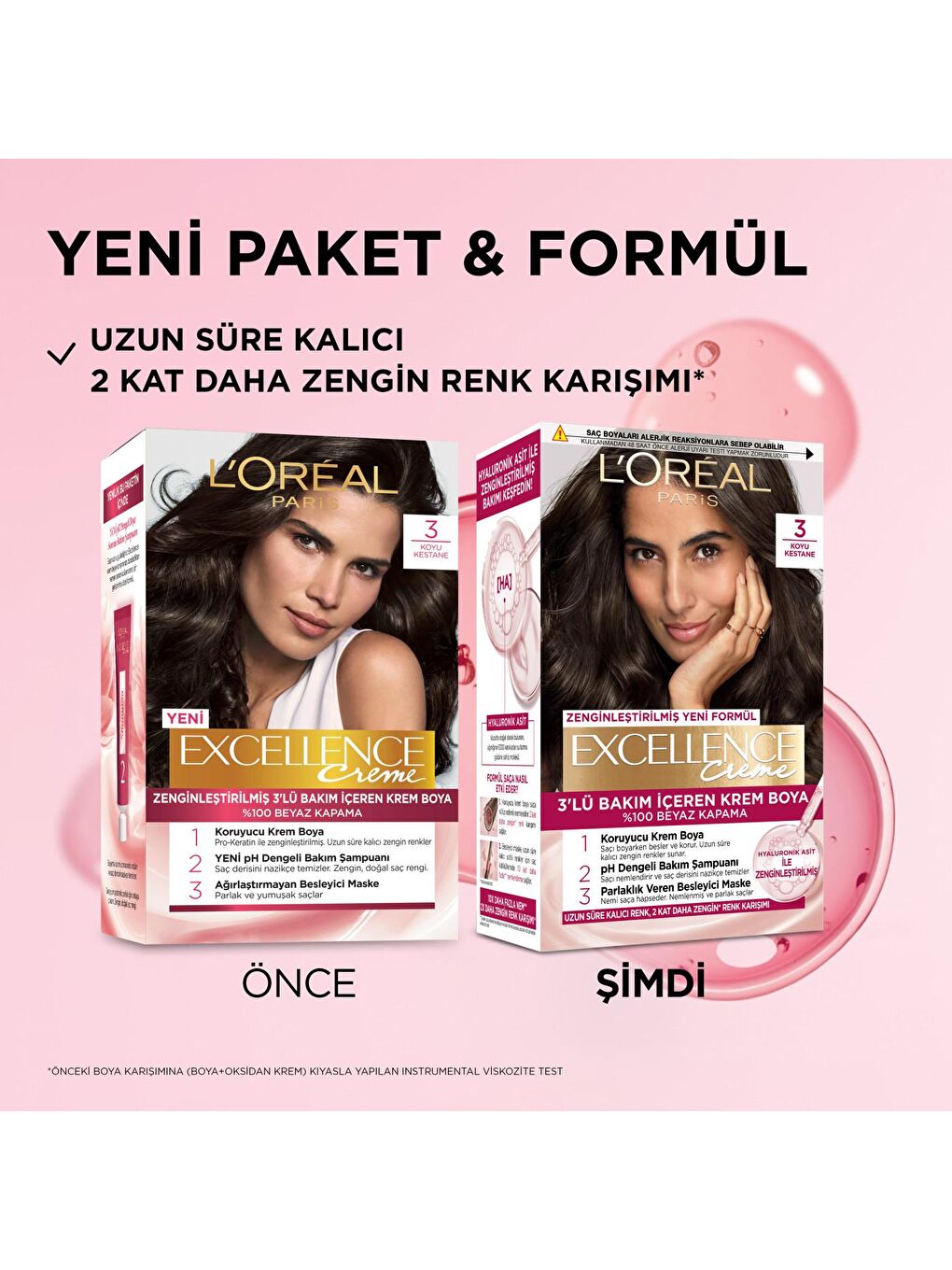 L'Oreal Paris Kestane Excellence Creme Saç Boyası 3 Koyu Kestane - 3