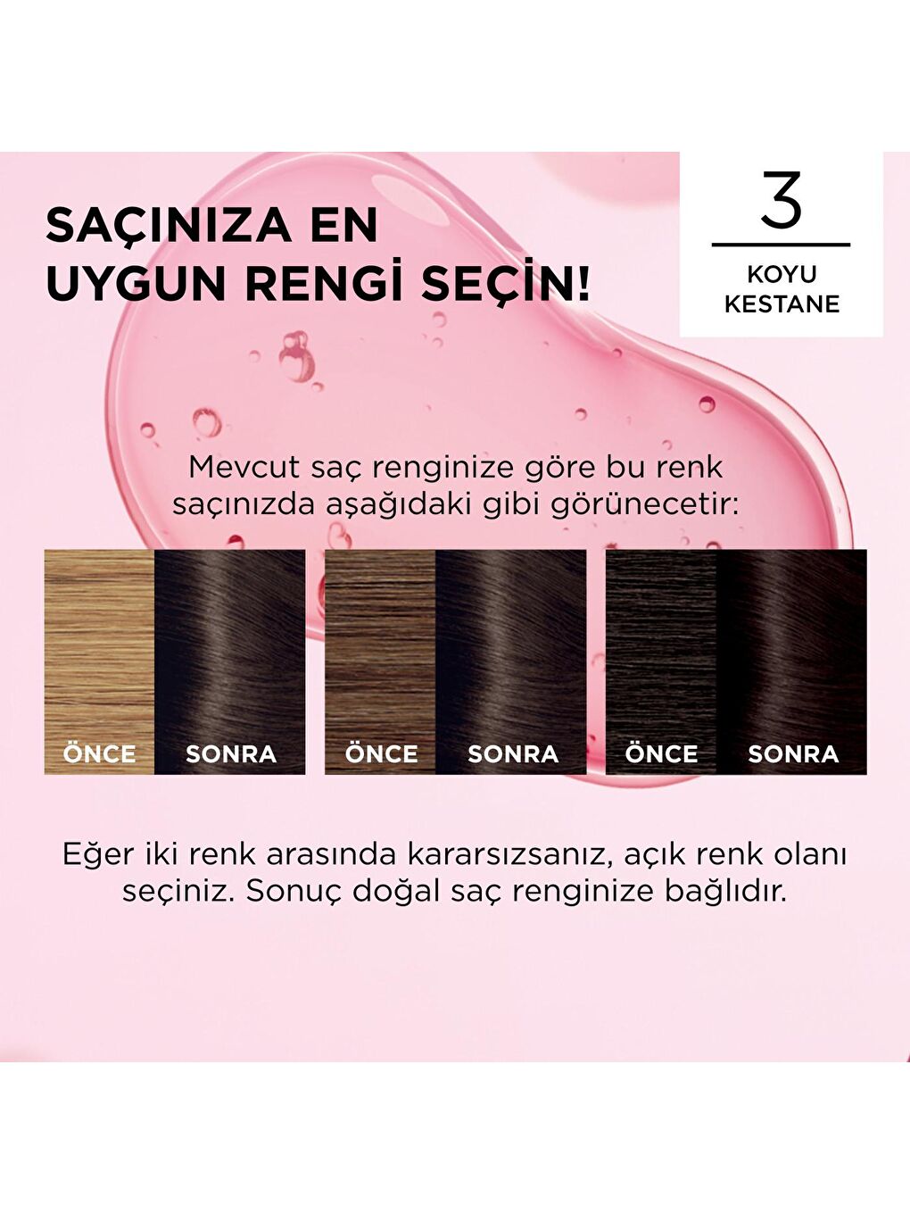 L'Oreal Paris Kestane Excellence Creme Saç Boyası 3 Koyu Kestane - 7