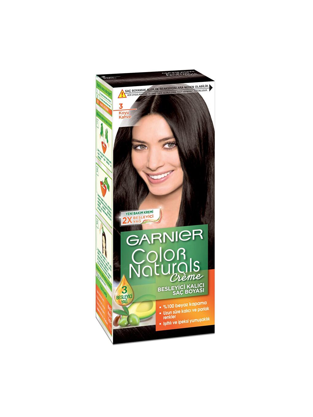 Color Naturals Saç Boyası 3 Koyu Kahve