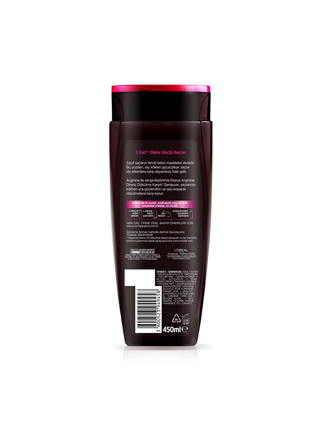 Elseve Komple Direnç Dökülme Karşıtı Şampuan 450 ml-4