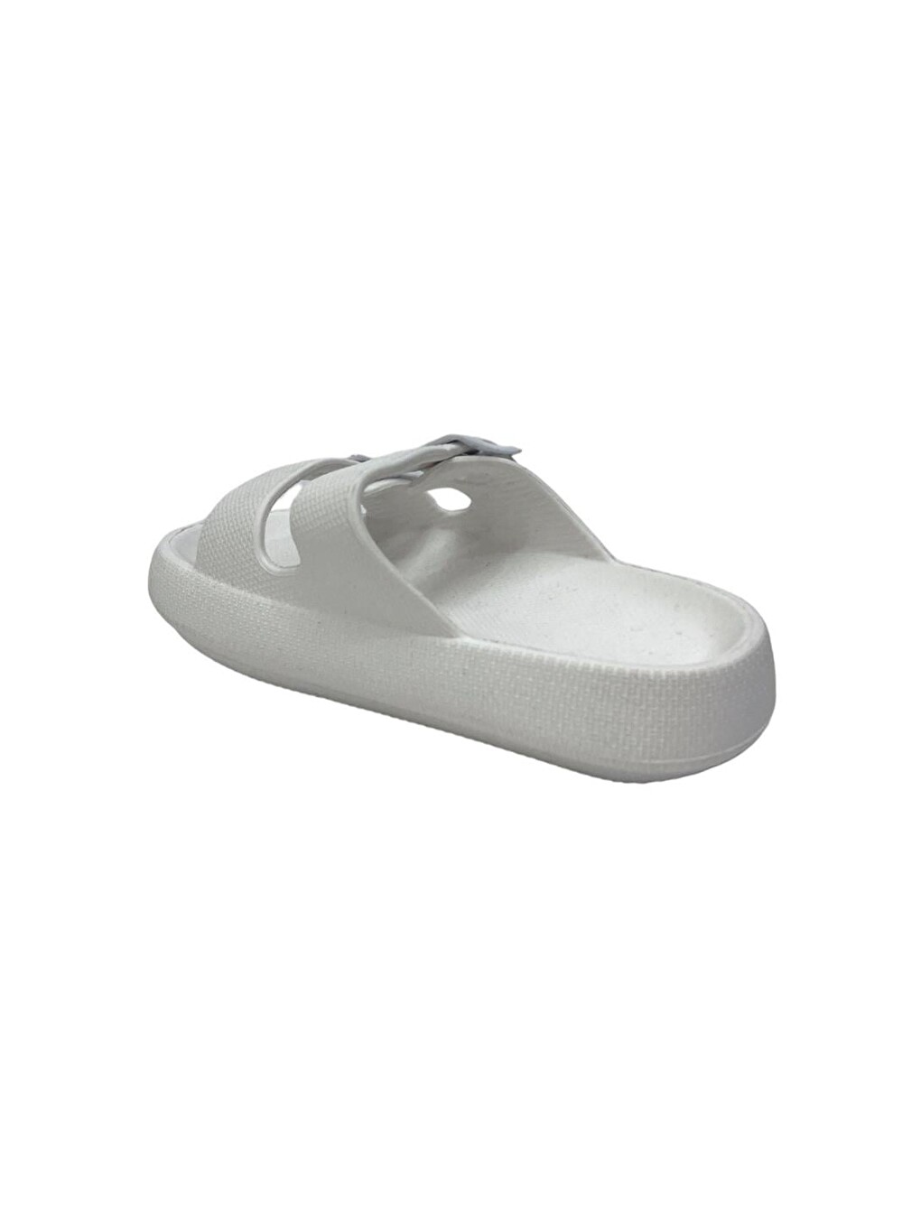 Unisex Çift Tokalı Medikal Hafif Eva Terlik Beyaz-3