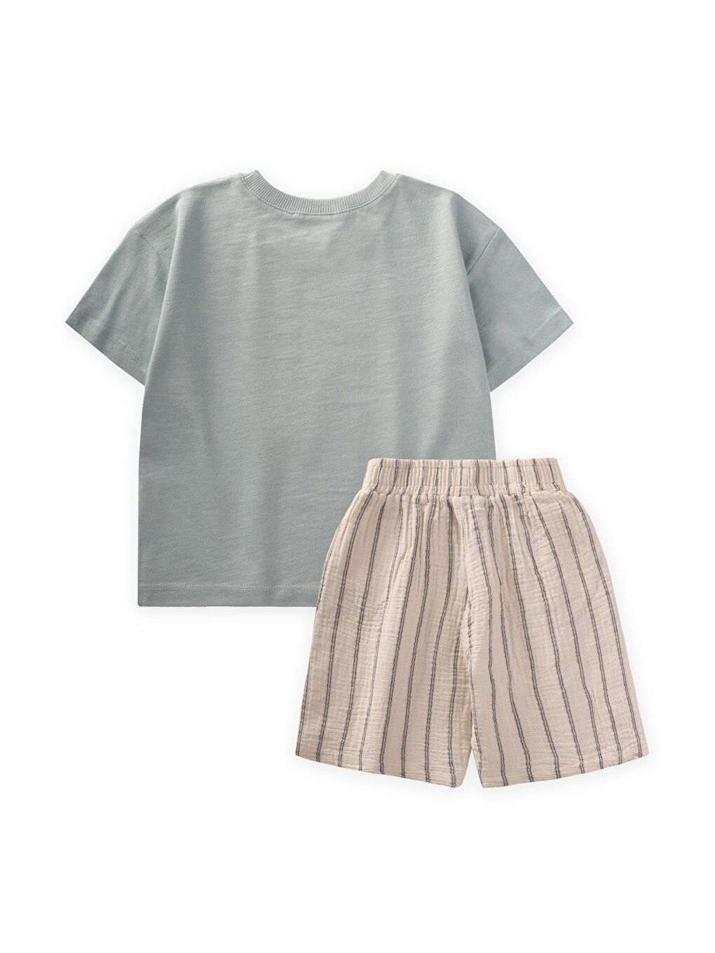 Yeşil Erkek Çocuk Baskılı Takım-1