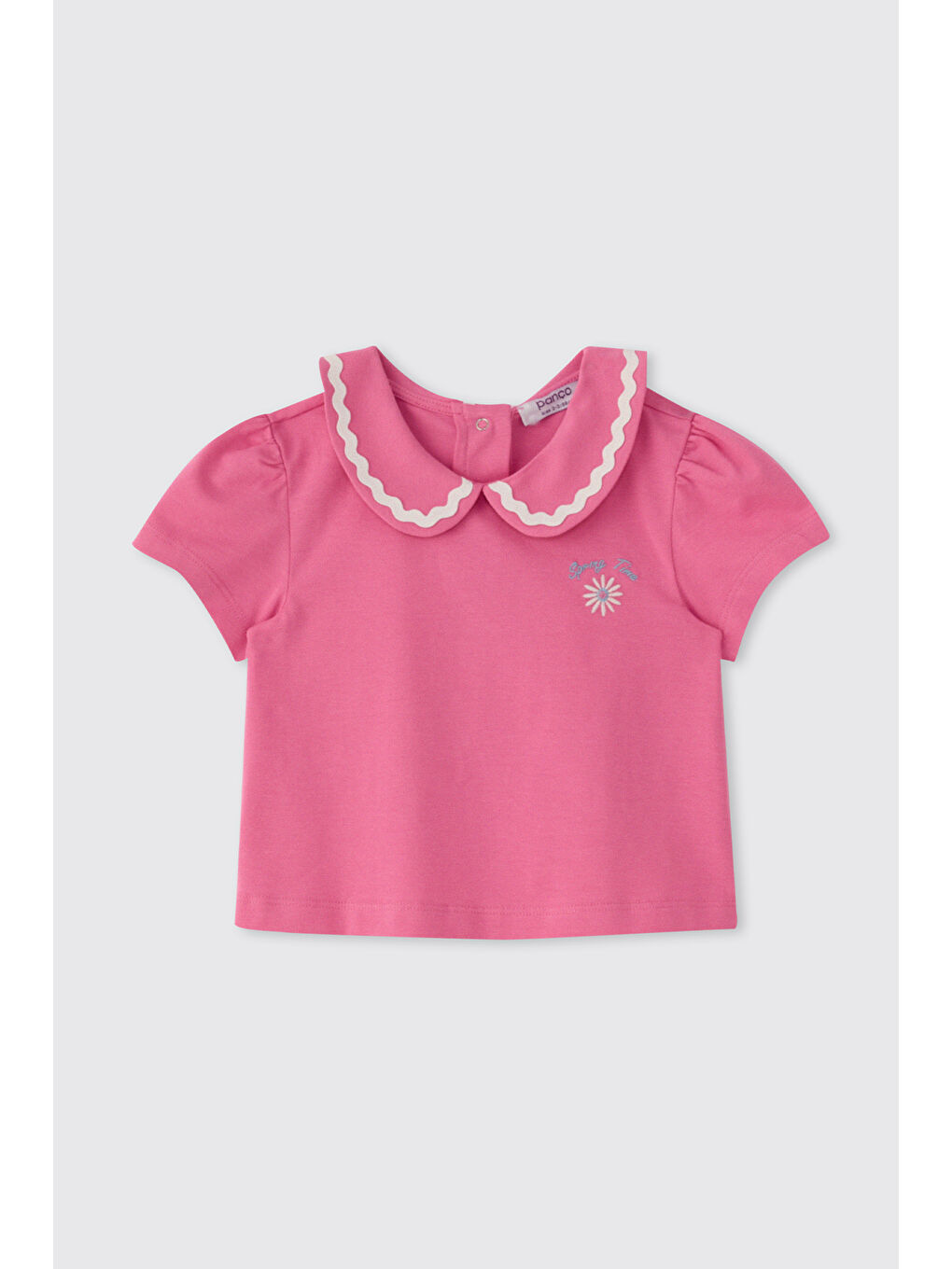 Kız Bebek Kısa Kollu Pembe Tişört