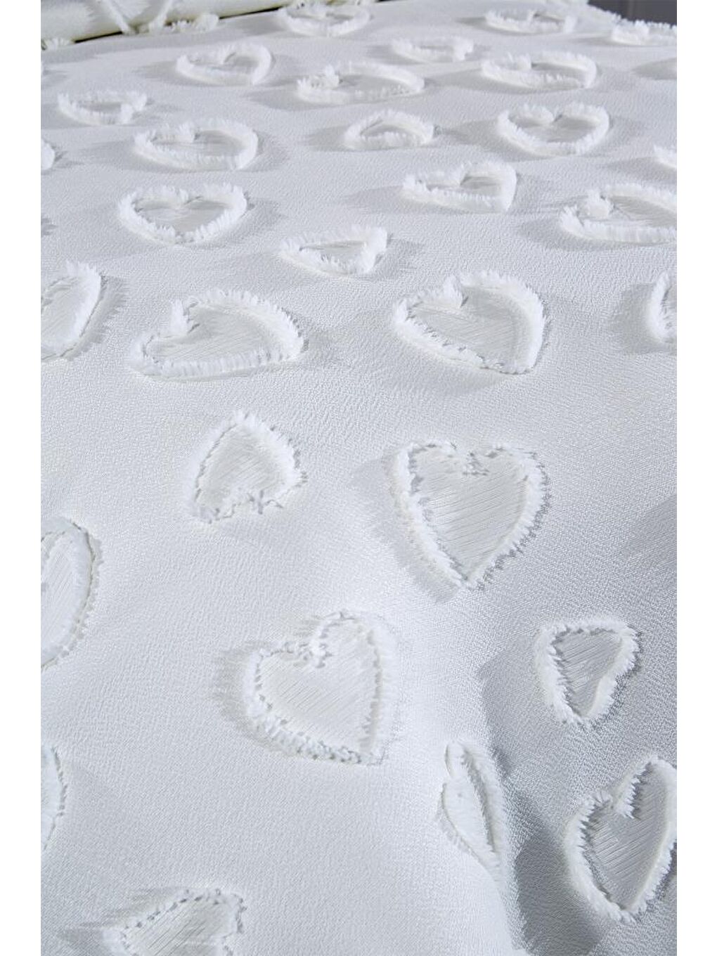 Ekru Pure Love 2 Parça Tek Kişilik Pike Takımı Krem-2