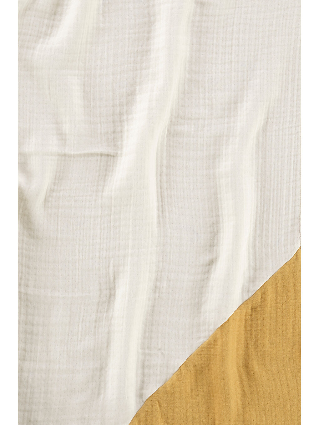 Kahverengi Joy of Colors Organik Pamuk 4 Katlı Müslin Örtü Hardal 100x100-3