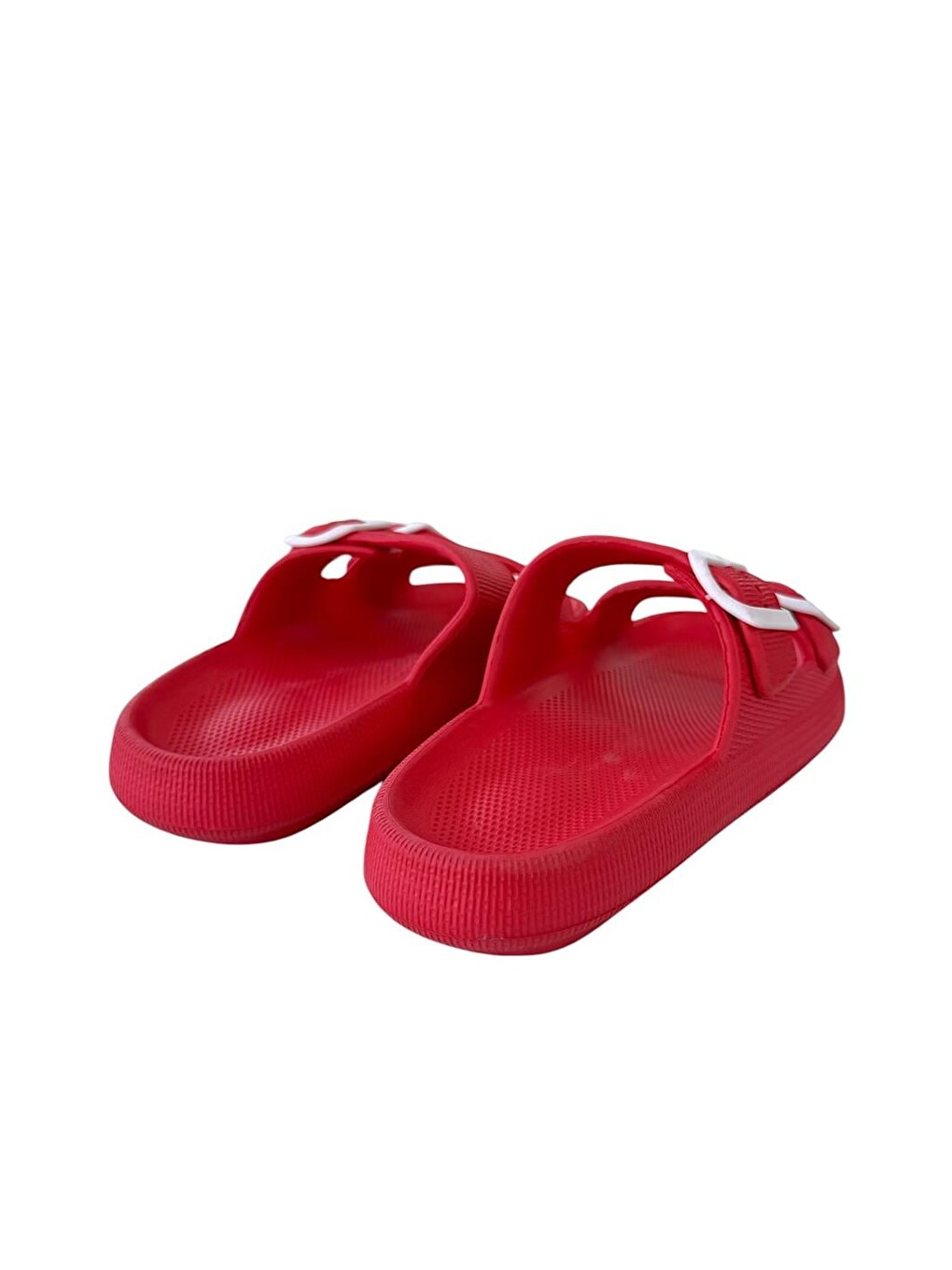 Kırmızı Unisex Çift Tokalı Medikal Hafif Eva Terlik Kirmizi-4