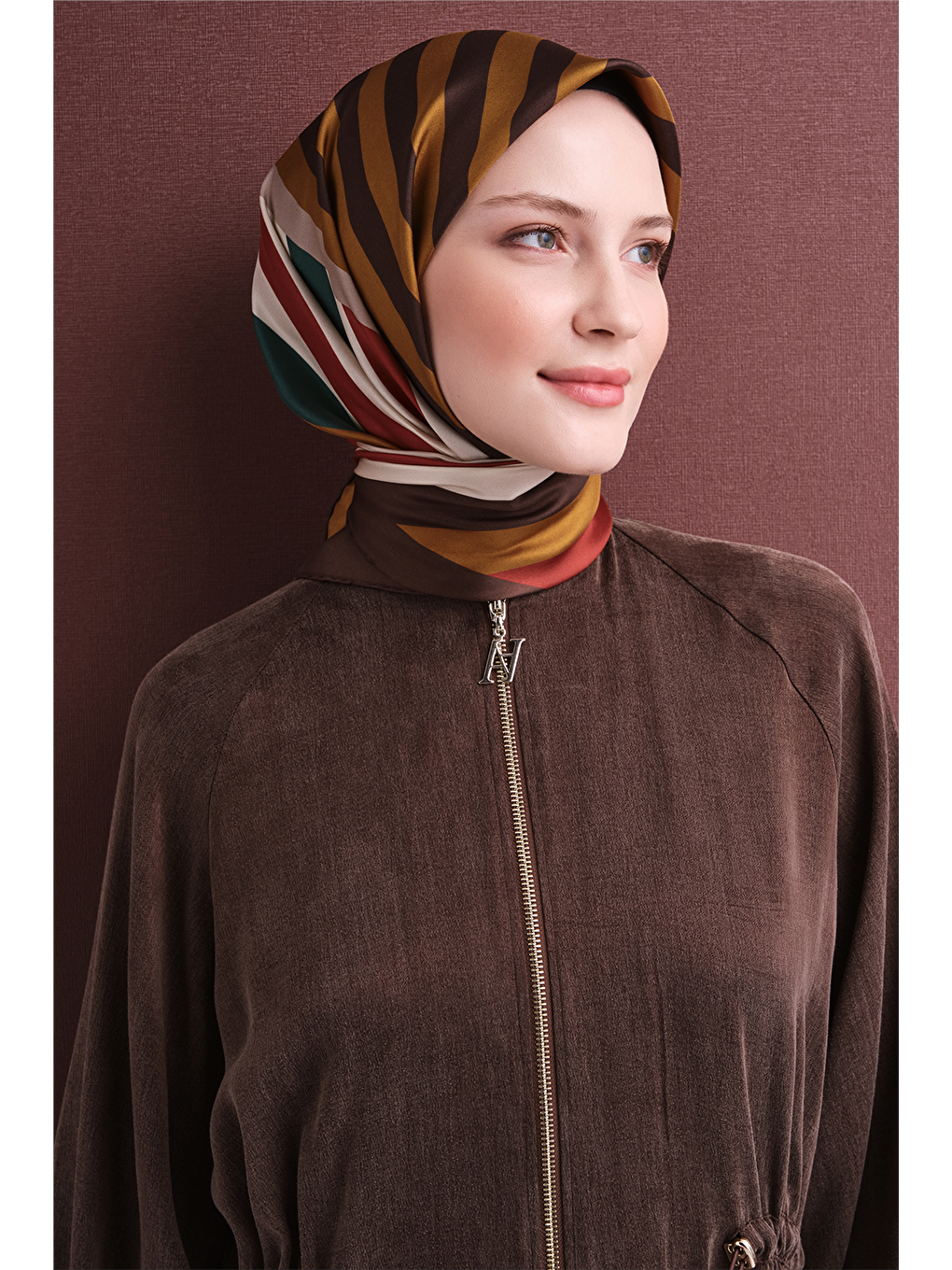 Sarı Saf İpek Twill Eşarp 9615d 05-1