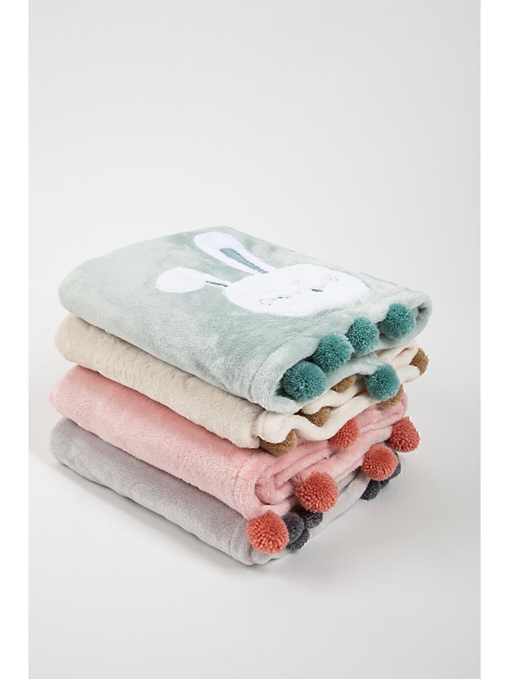 Gri Wooly Battaniye 75x120-2