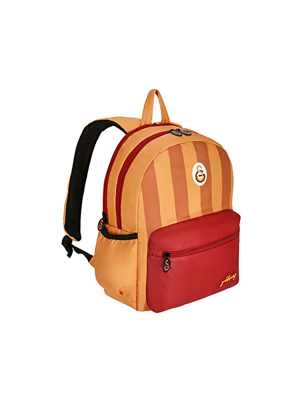 Sarı Çubuklu Paraşüt Kumaş Sırt Çantası 25513-1