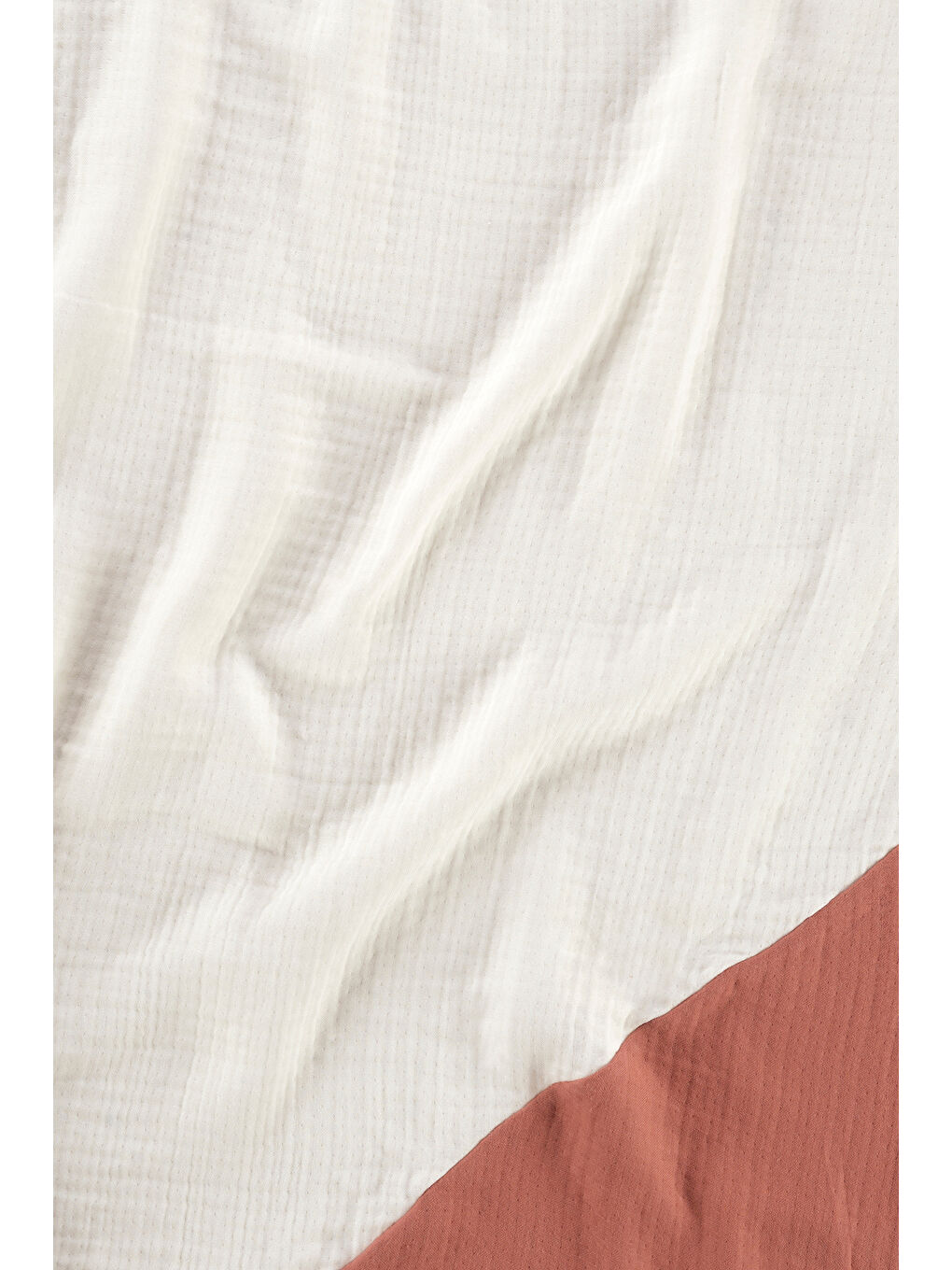 Kahverengi Joy of Colors Organik Pamuk 4 Katlı Müslin Örtü Kiremit 100x100-2