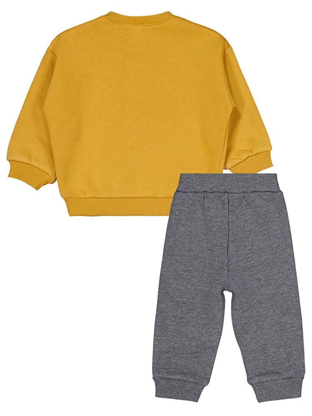 Sarı Baby Dad's Little Dude 6-18 Ay Takım - Hardal 12-18 Ay-1