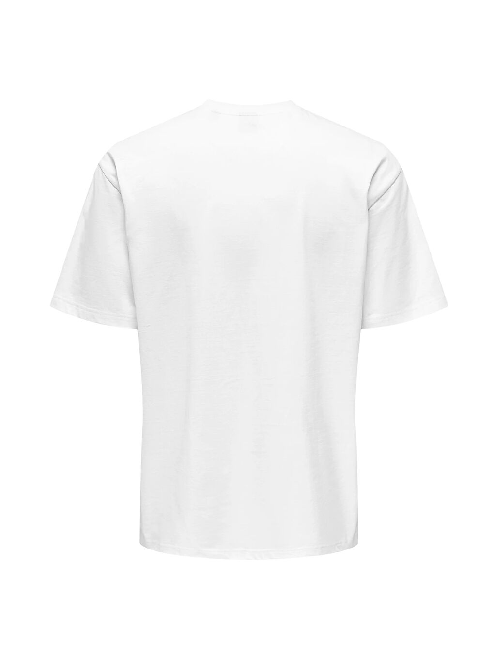 Ekru Onsfred % 100 Pamuk Relaxed Fit Bisiklet Yaka T Shirt 22022532-5