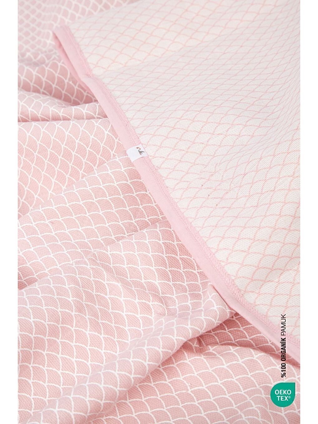 BebeMarin Mermaid Müslin Battaniye 120x120 Pembe-4