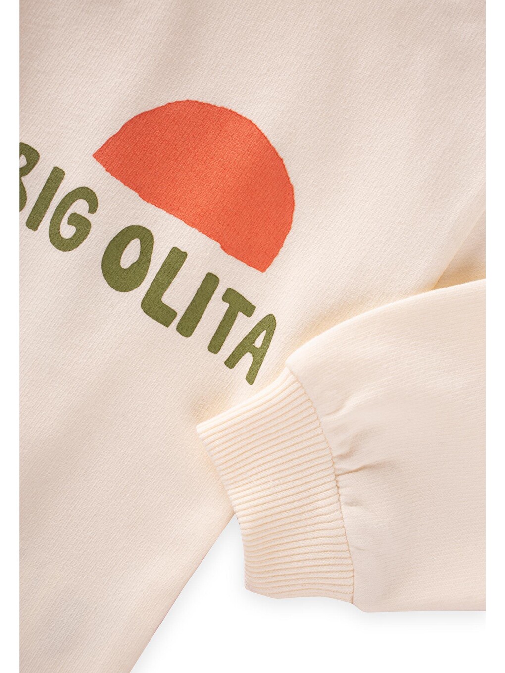 Ekru Erkek Çocuk Baskılı Sweatshirt-2