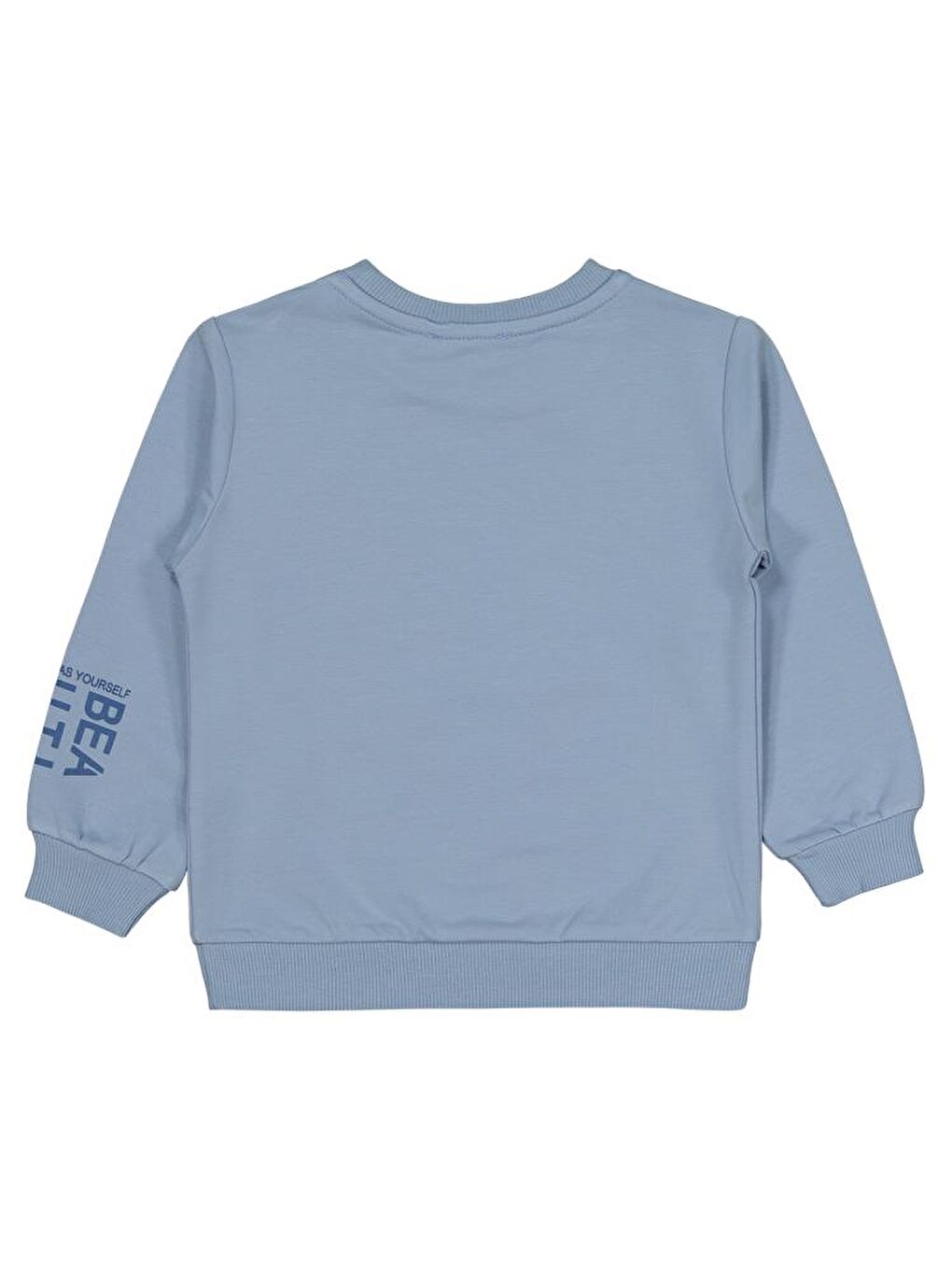 Girls Basic 2-5 Yaş Sweatshirt - Mavi 5-6 Yaş-1