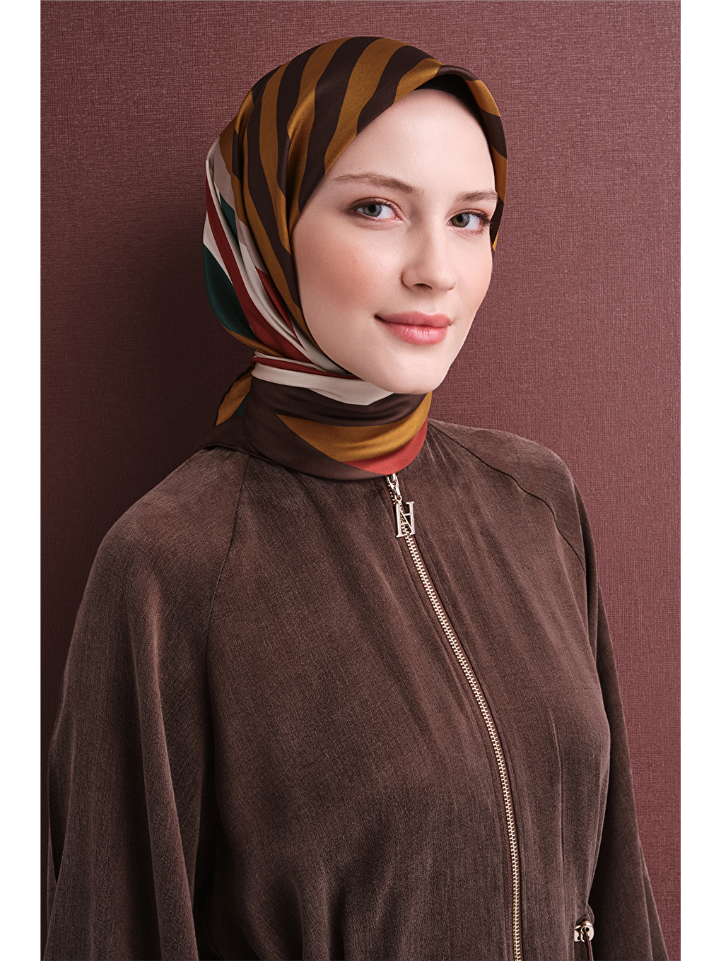 Sarı Saf İpek Twill Eşarp 9615d 05-2