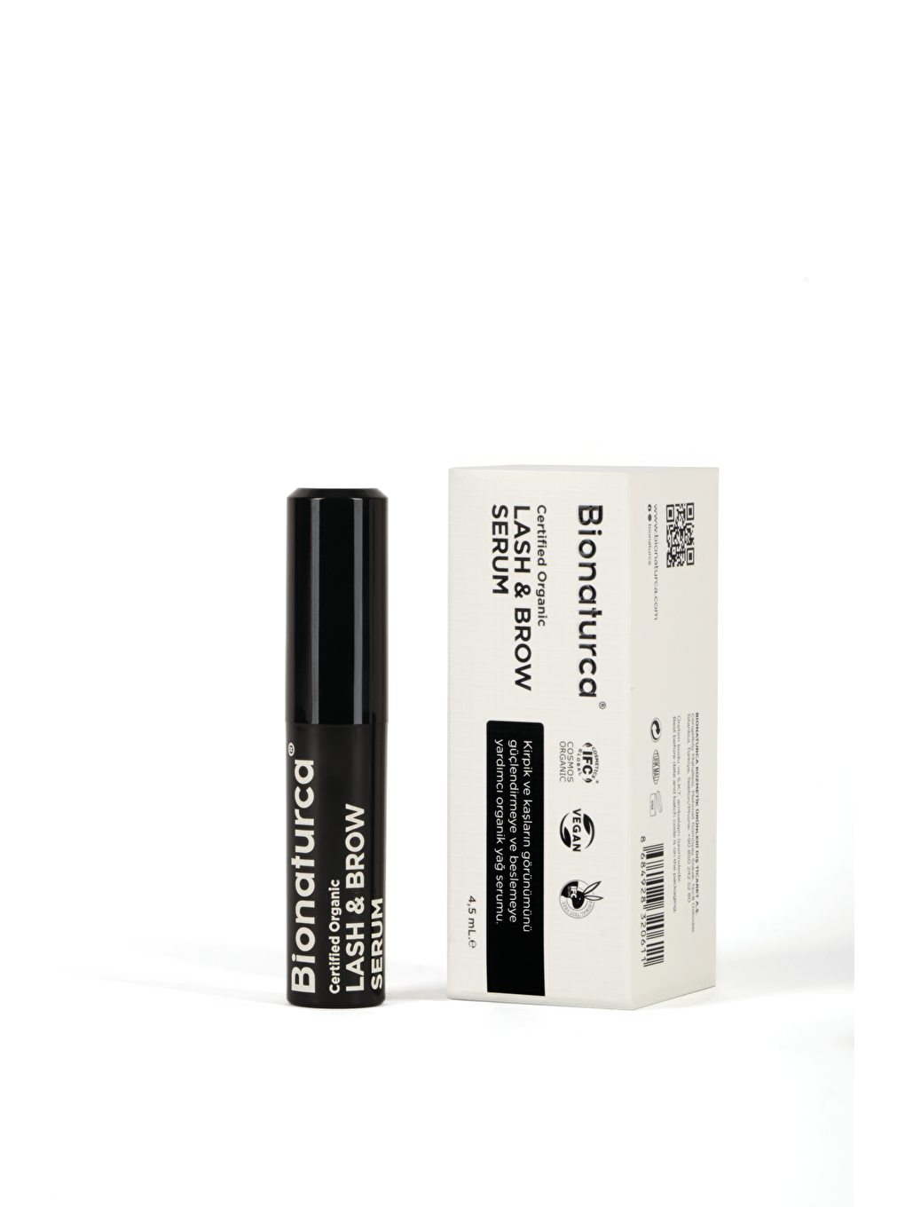 Organik Sertifikalı Kirpik & Kaş Bakım Serumu 4,5 ml -