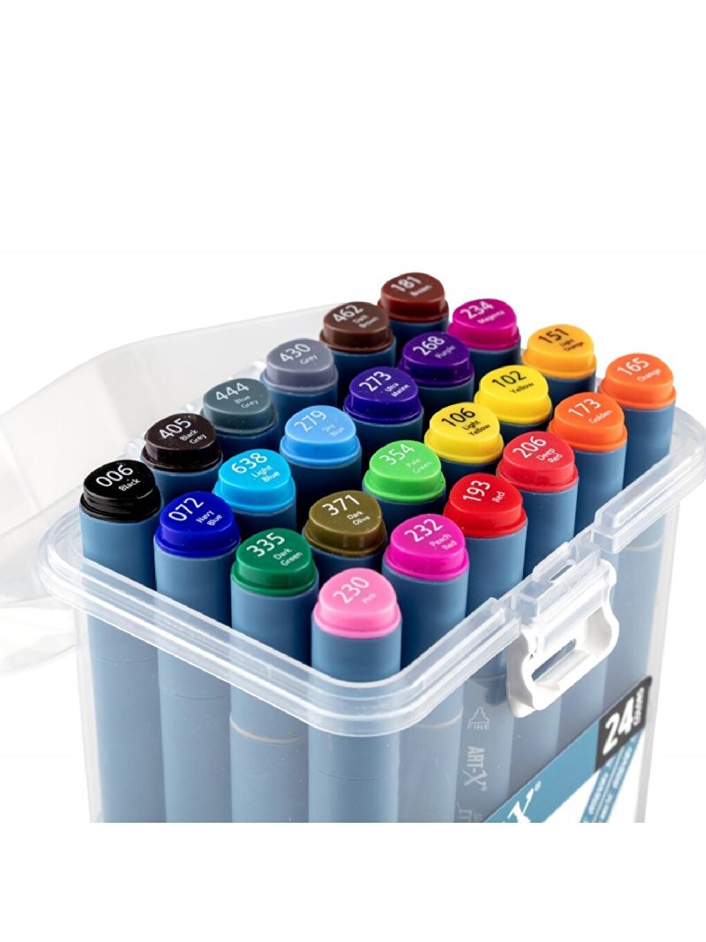 Art-X Sketch Marker Duo Su Bazlı Çift Uçlu Kalem 24 Renk (KOD: 18047)-1