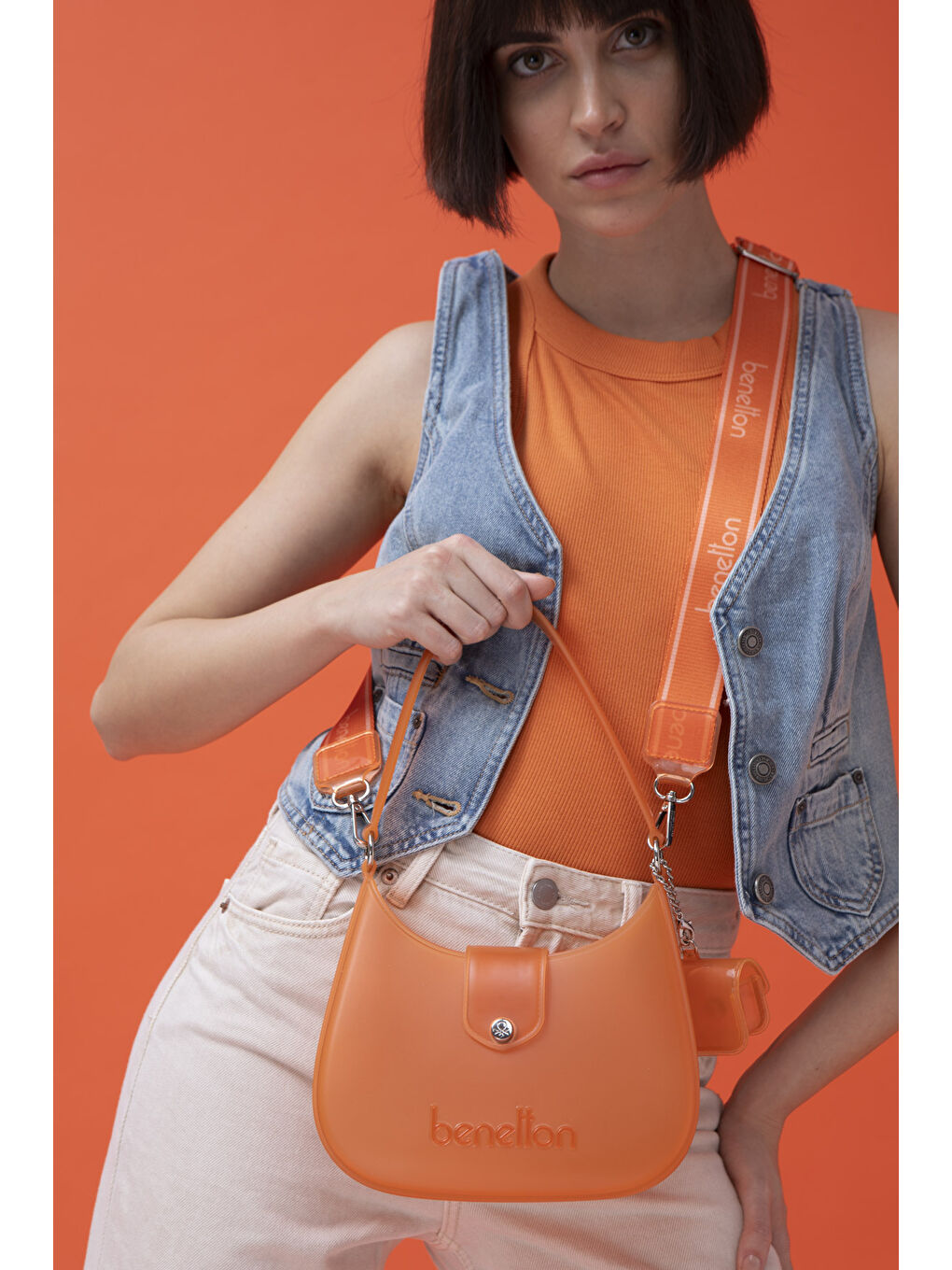 Kadin Kol Çantasi Turuncu BNT1454-1